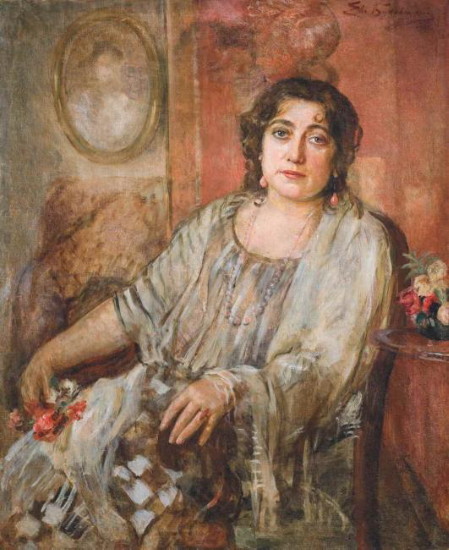 Image - Yevhen Bukovetsky: Portrait of a Woman (1925).
